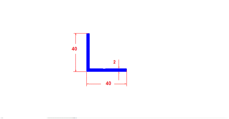 זוית2*40*40
