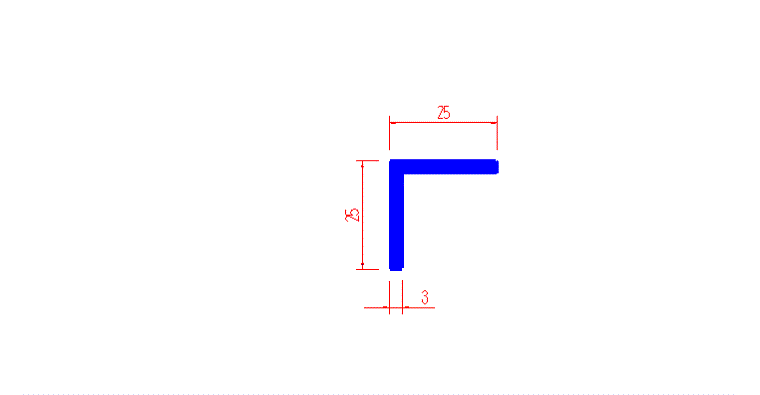 זוית 3*25*25