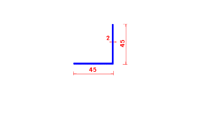 זוית 2*45*45