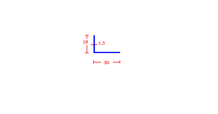 זוית 1.3*18*30
