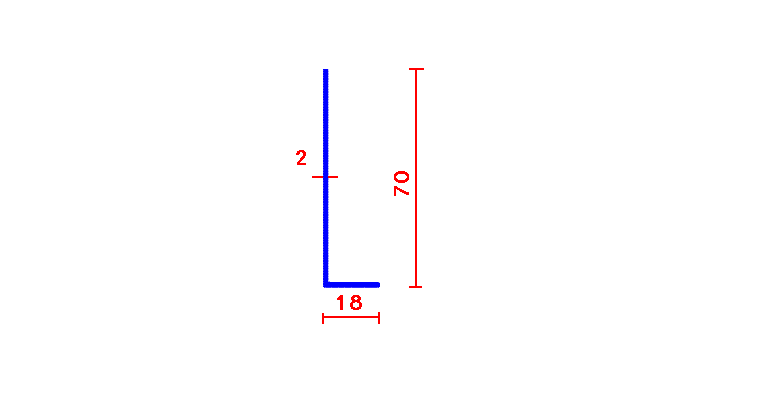 זוית 1.5*18*70