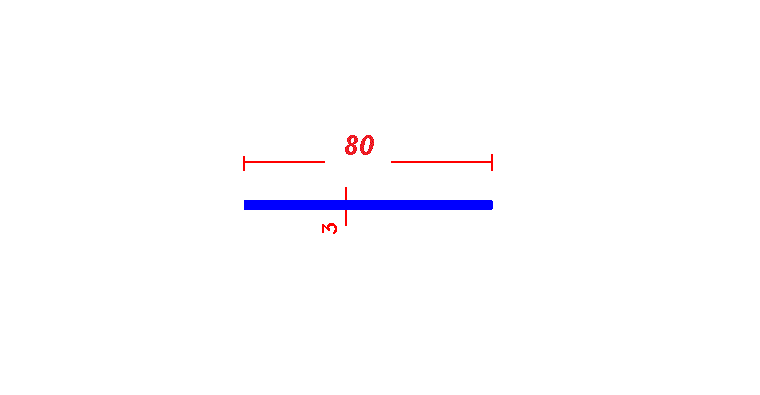 שטוח 3*80