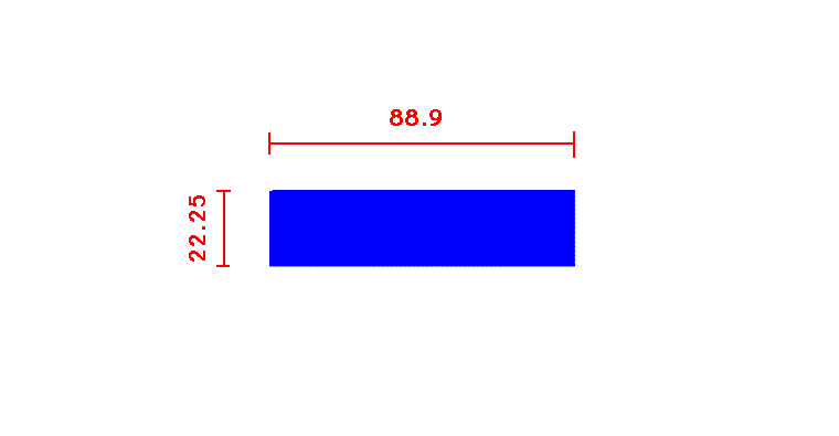 שטוח 22.225*88.9