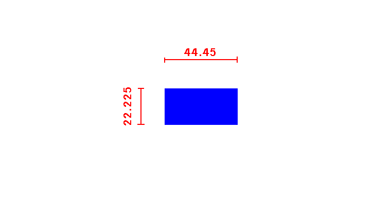 שטוח 22.22*44.45