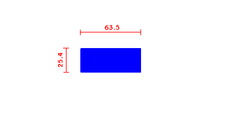 שטוח 25.4*63.5
