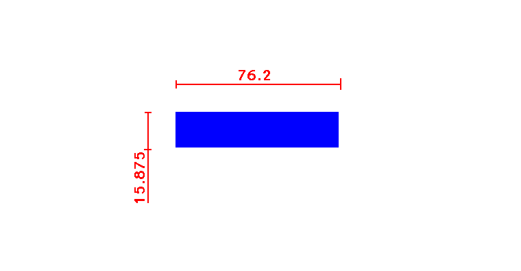 שטוח 15.89*76.2