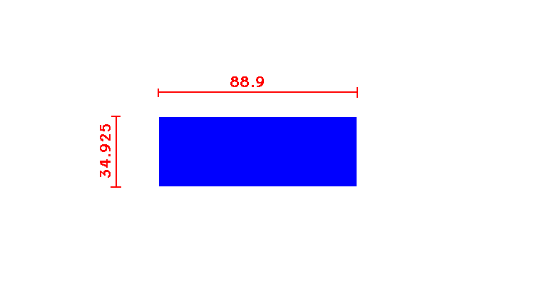 שטוח 34.9*88.9