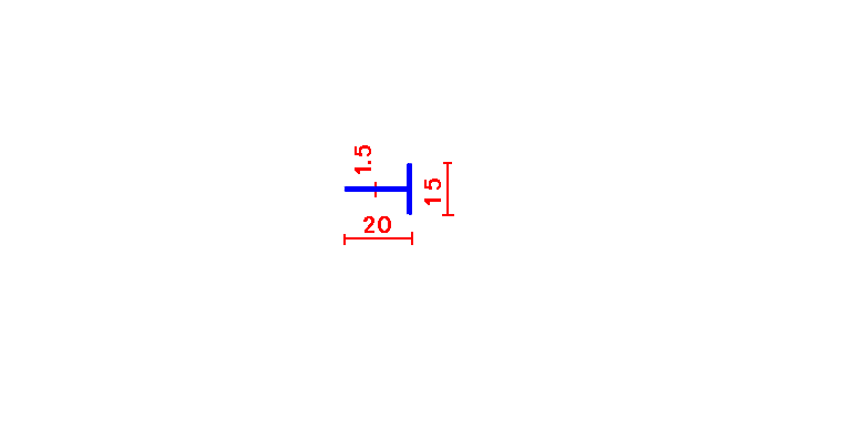 “T” Profile 15*20*1.5