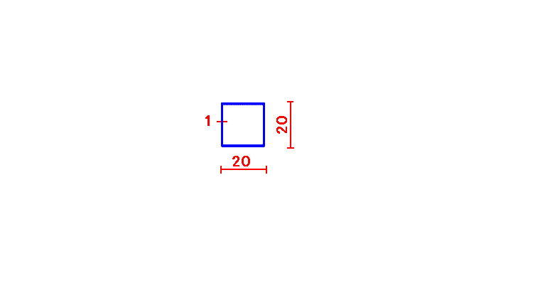 ריבוע חלול 1*20