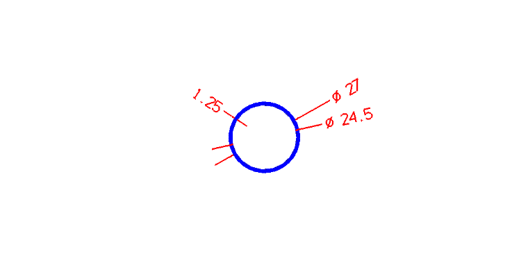 עגול חלול 1.25*27