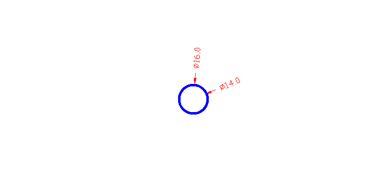 עגול חלול 1*16