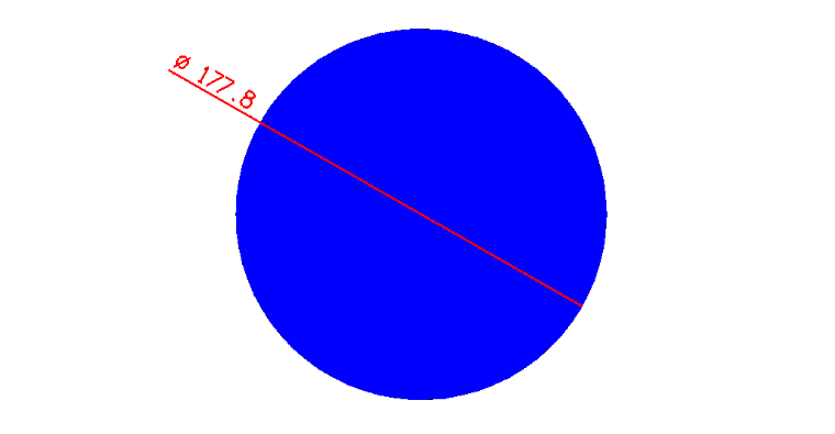 עגול מלא D=177.8 ממ