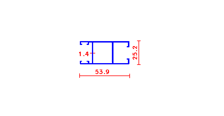 כנף צד לזיגוג עד 8מ"מ
