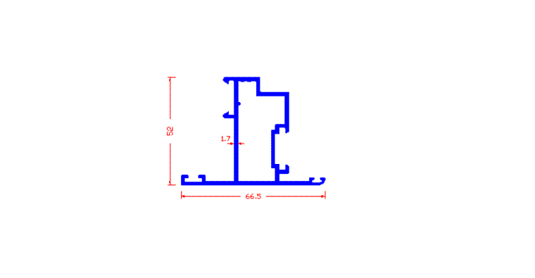 כנף פתיחה החוצה 52X67