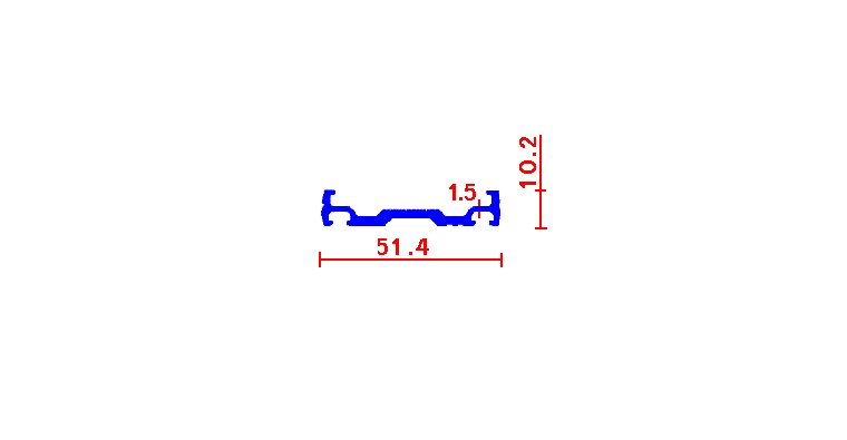 סרגל זיגוג עם אטמים