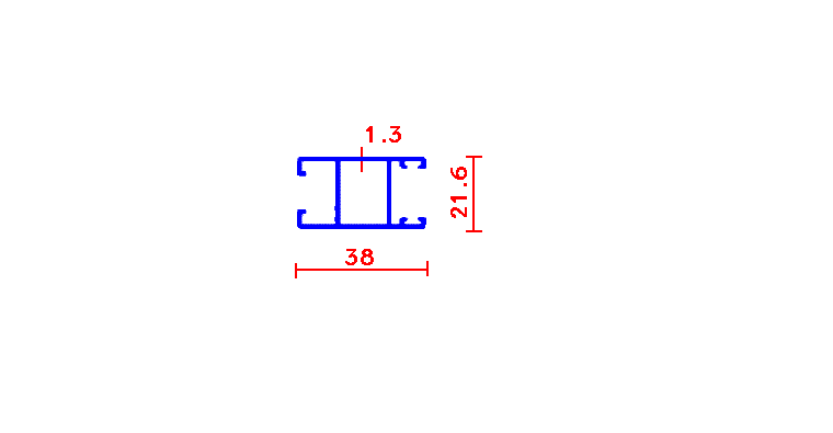 כנף צד ללא ידית לזיגוג 3-6 מ"מ