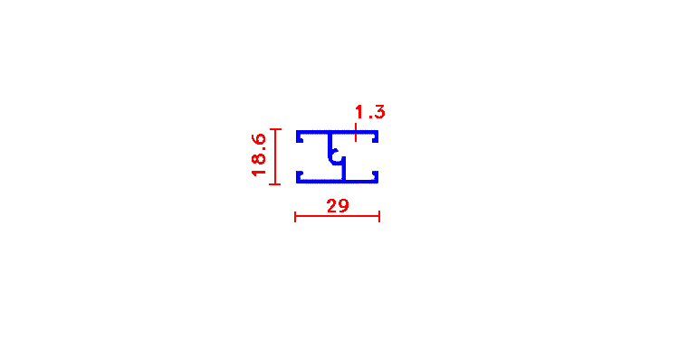 כנף חציץ לזיגוג  3-6 מ"מ
