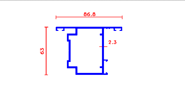 כנף פתיחה החוצה 63X87