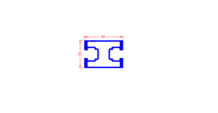 Smart mounting beam 40*30