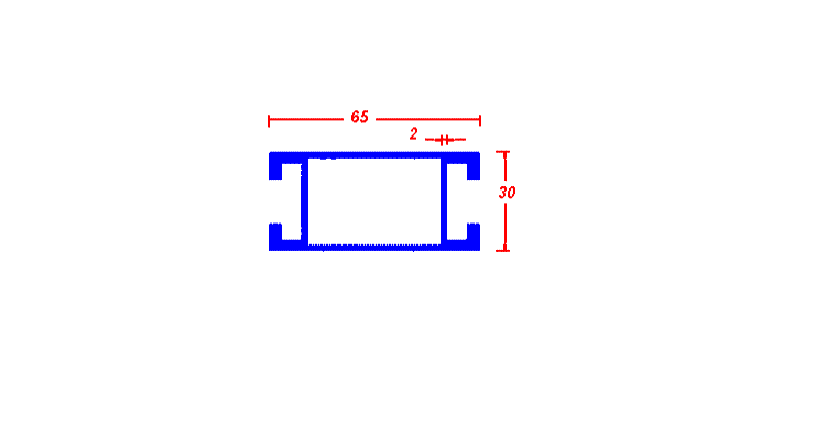 Carrying panel profile 65 hammer