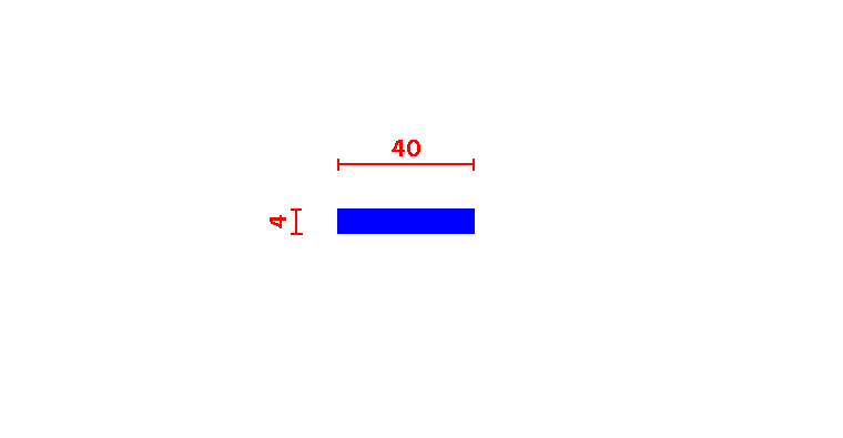 שטוח 4*40