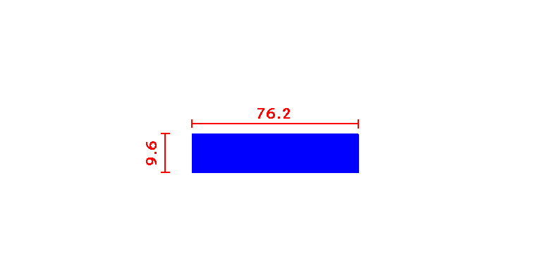 שטוח 9.6*76.2
