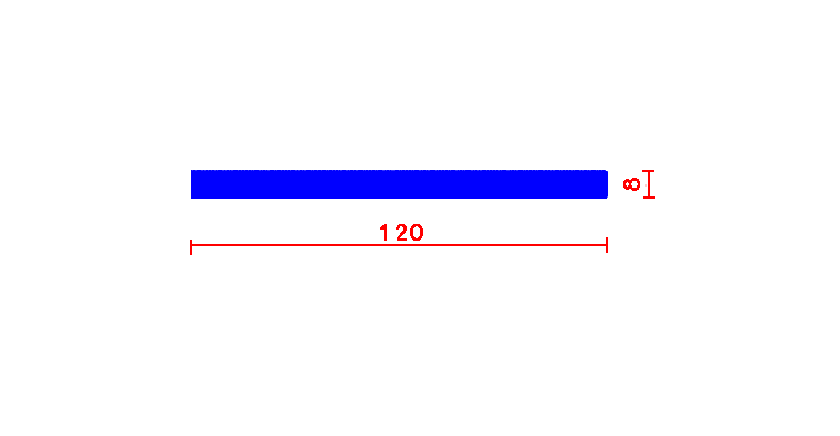 שטוח 8*120