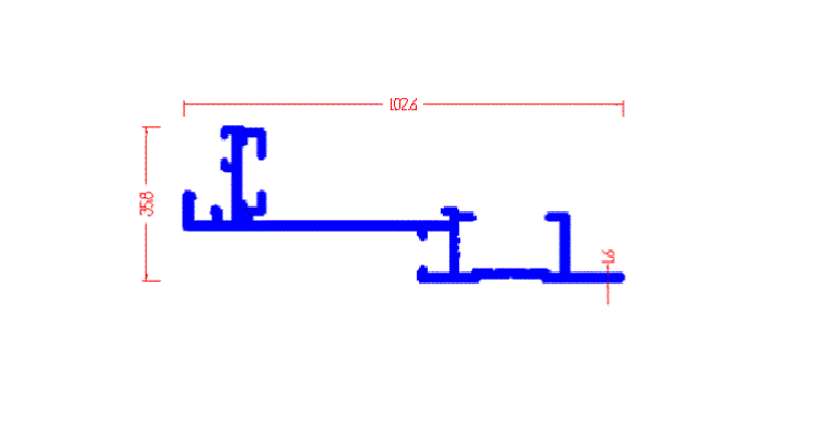 ארגז תריס לסרגל 55 A