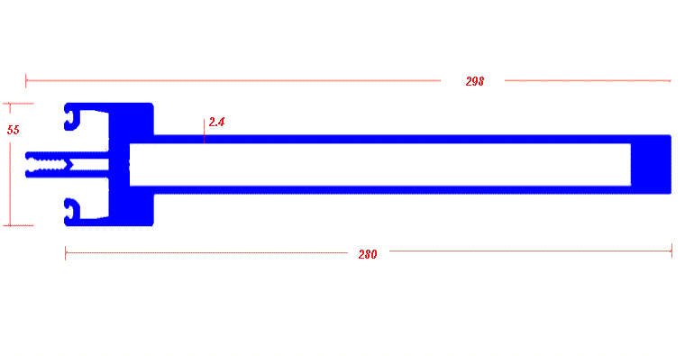 עמוד 280מ"מ T  (55)