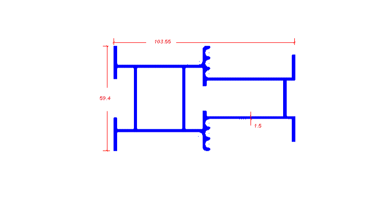 Connector for panel threading