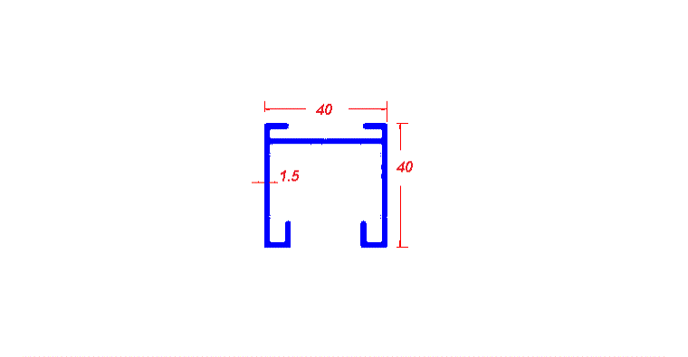 מכסה עליון לגדר 40X40