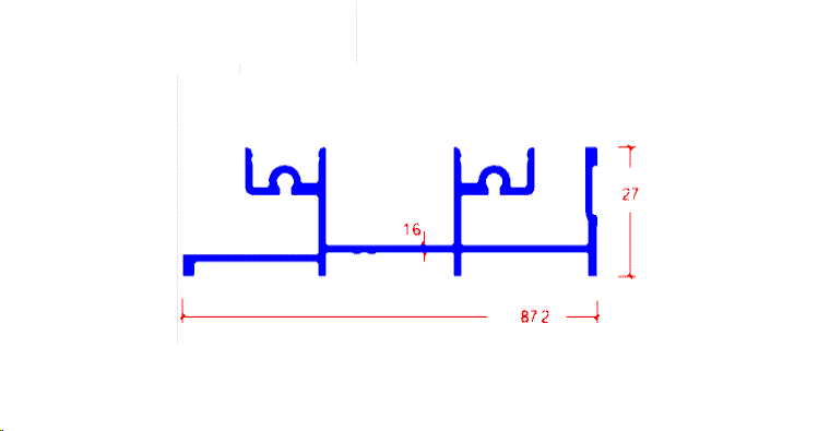 מסילה תחתונה נמוכה 2 נתיבים